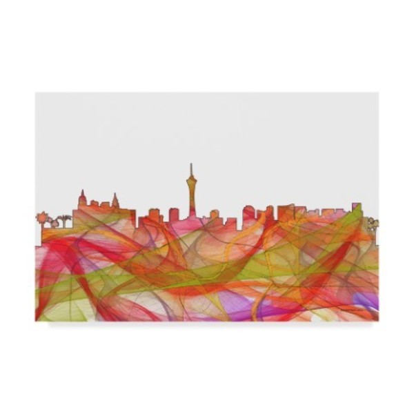 Trademark Fine Art Marlene Watson 'Las Vegas Nevada Skyline' Canvas Art, 22x32 MW00698-C2232GG